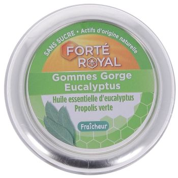 Forté Royale Gummis Hals Eukalyptus Frische Forté Pharma - Packung mit 45 g