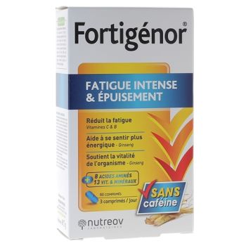Fortigénor intensive Müdigkeit und Erschöpfung Nutreov - Packung mit 60 Tabletten