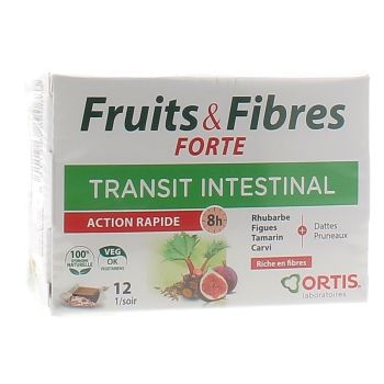 Früchte & Fasern starker Darmtransit schnelle Wirkung Ortis - Schachtel mit 12 Würfeln