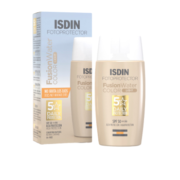 Fusion Wasserfarbe Licht SPF 50 Fotoprotektor Isdin - Flasche mit 50 ml