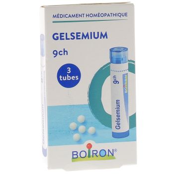 GELSEMIUM 9CH Granulat Boiron - 3 R&ouml;hrchen &agrave; 4g