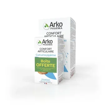 Arkogélules Kurkuma Piperin Gelenkkomfort Bio Arkopharma - Packung mit 130 Kapseln + 40 geschenkt