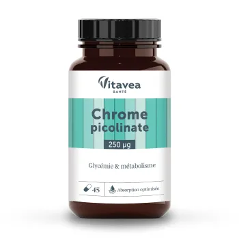 Chrome-Picolinat Blutzucker und Stoffwechsel Vitavea - Dose mit 45 Kapseln