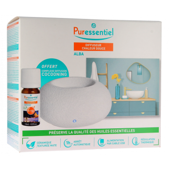 Wärme Diffuser Alba Puressentiel - ein Diffuser + ein kostenloses Cocooning-Set