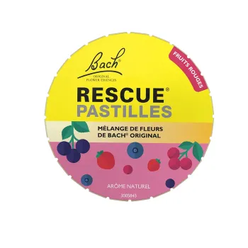 Bach-Blüten Rescue Pastillen Geschmack rote Früchte Famadem - Dose mit 50 g