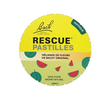 Bach-Bl&uuml;ten Rescue Pastillen Wassermelonen-Geschmack Famadem - Dose mit 50 g