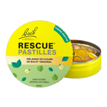 Bach-Bl&uuml;ten Rescue Pastillen Geschmack Apfel-Minze Famadem - Dose mit 50 g