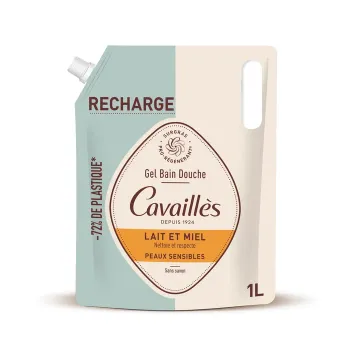 Duschgel Milch und Honig Rogé Cavaillès - Nachfüllpackung 1L
