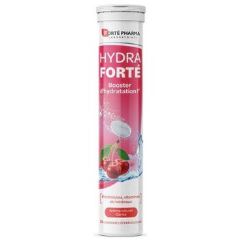Hydra Forté Feuchtigkeitsbooster mit natürlichem Kirschgeschmack Forté Pharma - 24 Brausetabletten