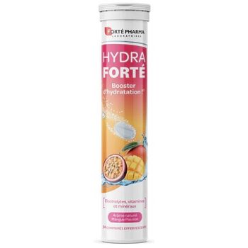 Hydra Forté Feuchtigkeitsbooster mit natürlichem Aroma Mango-Passionsfrucht von Forté Pharma - 24 Brausetabletten