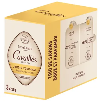 Garten L'Original Überfettende Seife pro-regenerierend Rogé Cavaillès - 3x200g