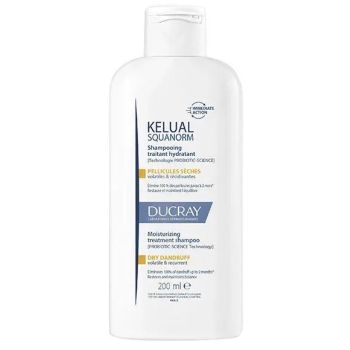 Kélual Squanorm Shampoo gegen trockene Schuppen Ducray - Tube mit 200 ml