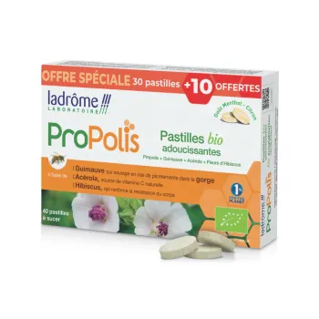 BIO Propolis Ladrôme Weichmacherpastillen - 30 Pastillen + 10 geschenkt