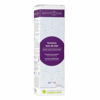 Quotisoin Lösung Meerwasser isotonisches Nasenspray Marke Grün - Spray von 100 ml