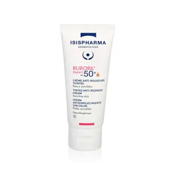 Ruboril Expert 50+ getönte Anti-Rötungen-Creme Isispharma - Tube mit 40 ml