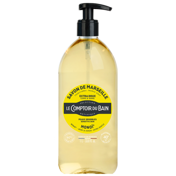 Extra-sanfter Marseille-Seife mit Monoi Le Comptoir du Bain - Pumpflasche 1L