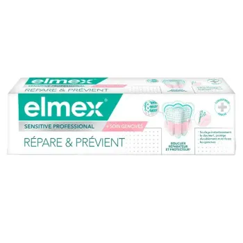 Sensitiver professioneller Zahnpasta für Zahnfleischpflege Elmex - Tube mit 75 ml