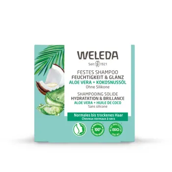 Festes Shampoo für Feuchtigkeit und Glanz Weleda - 50g Stück