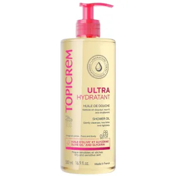 Ultra-feuchtigkeitsspendendes Duschöl Topicrem - Pumpflasche 500 ml