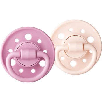 Gaïa Schnuller rund aus Naturkautschuk 0-6 Monate Dodie - 2er Pack Schnuller