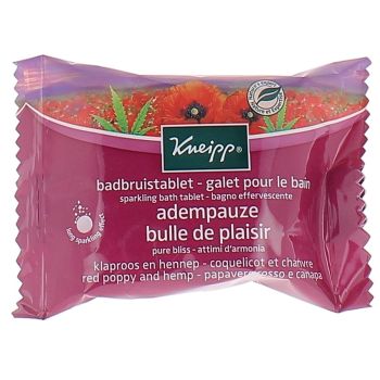Badebombe Genuss Mohnblume Kneipp - 80 g Bombe