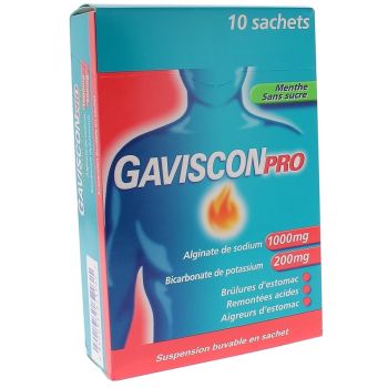 GavisconPro Minze Ohne Zucker - Beutel mit 10 trinkfertigen Suspensionen
