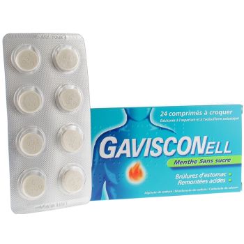Gavisconell Minze ohne Zucker - 24 Kautabletten