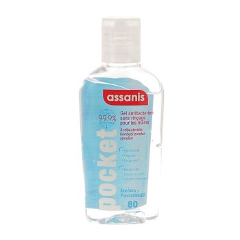 Antibakterielles Handgel ohne Abspülen Assanis - 80 ml Tube