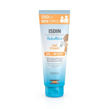 Gel-Creme nasse Haut SPF 50 Sonnencreme für Kinder Fotoprotector Pädiatrie Isdin - Tube mit 250 ml