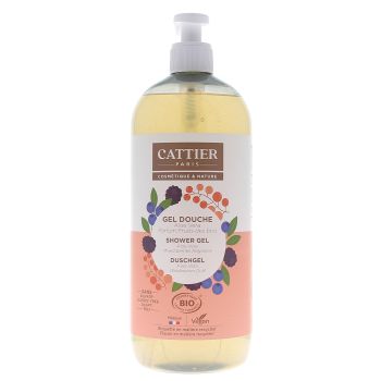Duschgel Aloe Vera Waldfrüchte bio Cattier - Pumpflasche 1 L