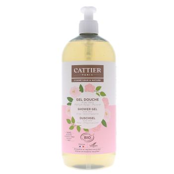 Duschgel Aloe Vera Rose Pfingstrose Bio Cattier - Pumpflasche 1L