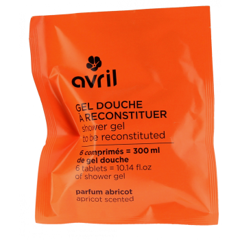 Duschgel zum Wiederherstellen mit Aprikosen-Duft Avril - Beutel mit 6 Tabletten