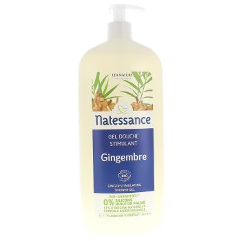 Bio-Duschgel mit Ingwer von Natessance Léa Nature - Flasche mit 1 Liter