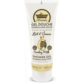 Überfettete Duschgel mit Eselsmilch Die kleinen Bäder von Provence - Tube mit 220 ml