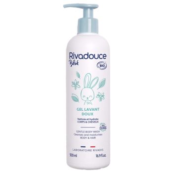 Sanfter Bio-Babywaschgel Rivadouce - Pumpflasche 500 ml