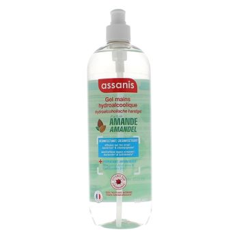 Hydroalkoholisches Gel Mandel Assanis - Pumpflasche 980ml