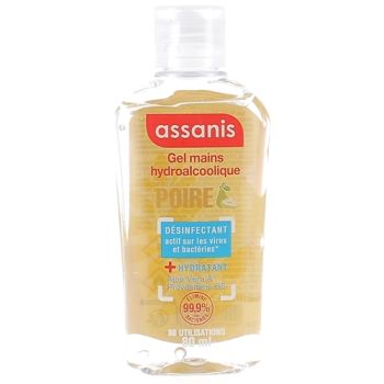 Handdesinfektionsgel mit Birnenduft Assanis - 80ml Flasche