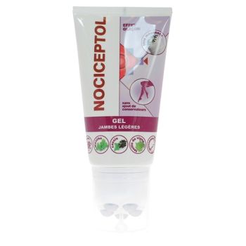 Gel für leichte Beine Nociceptol - Tube mit Massagekopf von 150 ml