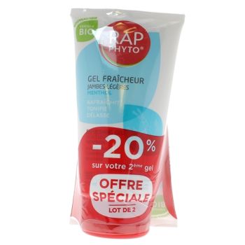 Bio-Gel für leichte Beine Rap Phyto - 2er-Pack mit 150 ml Tuben