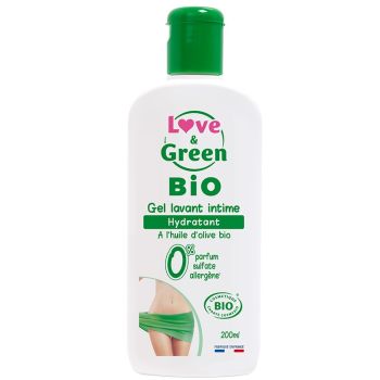 Bio Intimwaschgel Love & Green - Flasche mit 200 ml