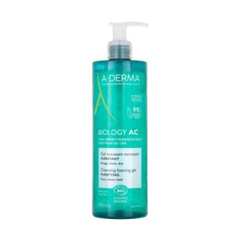 Biologie AC Reinigungsschaum Gel reinigend bio A-derma - Pumpflasche mit 400 ml