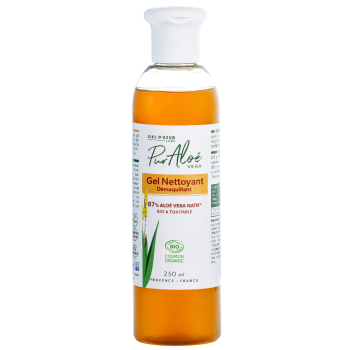 Bio-Reinigungs- und Make-up-Entferner Gel Pur Aloe - Flasche mit 250 ml