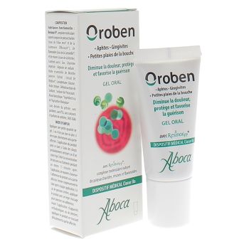 Mundgel oroben für Mundgeschwüre Aboca - Tube mit 15 ml