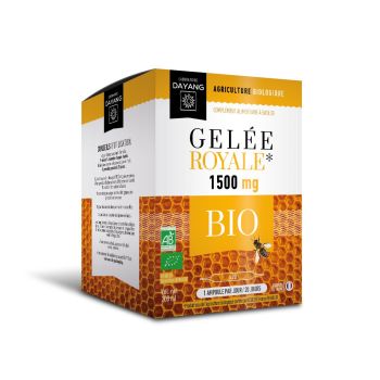 Gelee Royale 1500 mg Bio Dayang - Packung mit 20 Ampullen