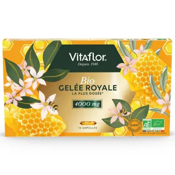 Bio-Gelee Royale 4000mg Vitaflor - Packung mit 10 Ampullen