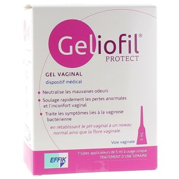 Geliofil Protect Vaginalgel Effik - Packung mit 7 Dosen zu je 5 ml