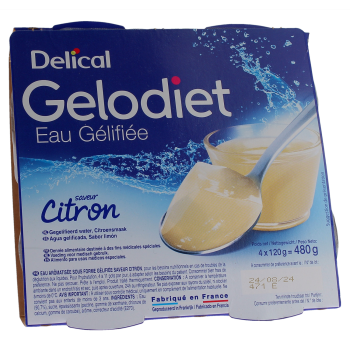 Gelodiet Gelee Wasser Zitrone Delical - 4er Pack à 120g