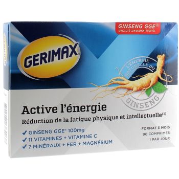 Gerimax aktiviert die Energie - Packung mit 90 Tabletten