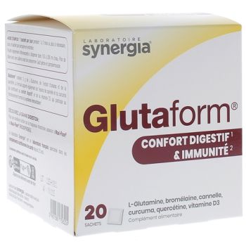 Glutaform Verdauungskomfort und Immunität Synergia - Box mit 20 Beuteln