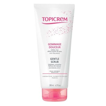 Sanftes Peeling für Gesicht und Körper Topicrem - Tube mit 200 ml